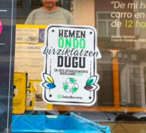 Insignia “En este establecimiento reciclamos bien”