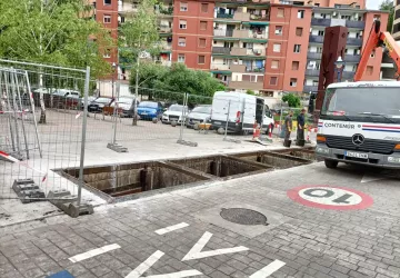 Comienzan las obras de renovación de los contenedores soterrados de Ermua
