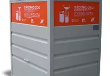 Etxeko olioa jasotzeko edukiontzien kokapena