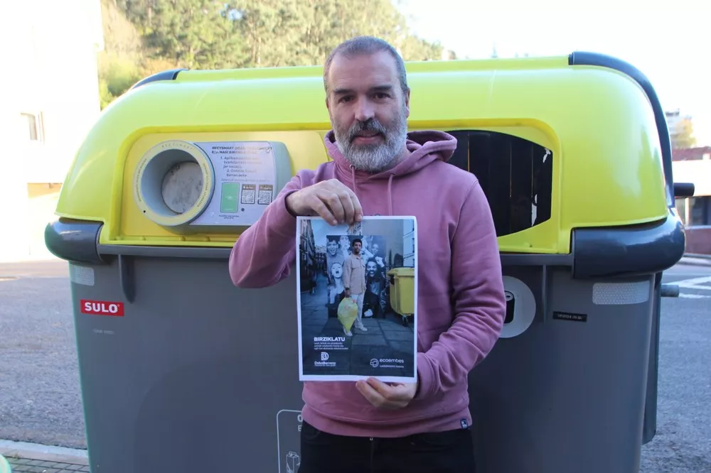 La Mancomunidad de Debabarrena y Ecoembes lanzan una acción comunicativa para fomentar el reciclaje en el contenedor amarillo