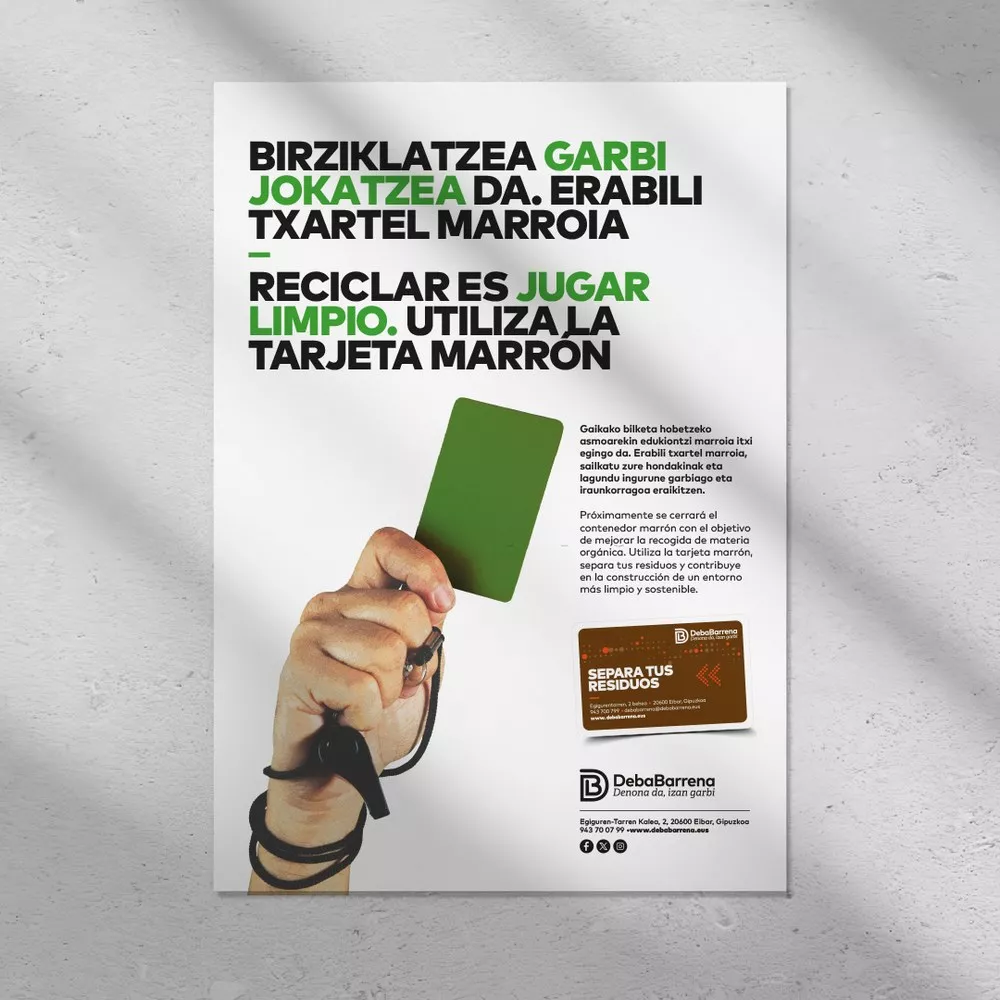 Mankomunitateak txartelak banatzeko epea luzatu  eta biohondakinen edukiontziaren itxiera martxoaren 31ra arte atzeratu du Eibarren